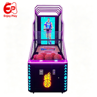 Arcade de basket-ball de luxe entièrement métallique avec écran HD, sans fil, certifiée CE, accepteur de pièces/billets, version espagnole pour parcs d'attractions