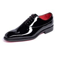 Chaussures habillées pour hommes en cuir véritable faites à la main de style italien 509-A42, à lacets, pour affaires, de luxe, pour mariages et cérémonies.
