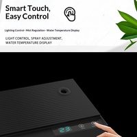 Chauffe-eau pour aquarium avec humidificateur intégré, aquarium en verre intelligent, écologique, de bureau, petit, ultra-transparent, pour usage domestique