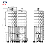 2 Ensembles de Systèmes de Stockage de Ciment en Silo de 1000 Tonnes et de Chargement de Camions en Vrac avec Ligne d'Ensachage