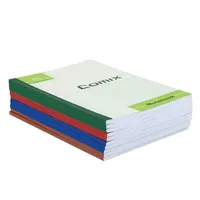 Carnet de composition en papier rigide QB personnalisable, directement de l'usine, A3/A4/A5/A6, 72 feuilles, impression offset, couleurs personnalisées