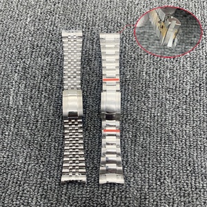 Custom <b>Watch</b> Accessories 17.5CM 904L Stainless Steel Folding Buckle Strap With Engraved Logo - Product Image 4