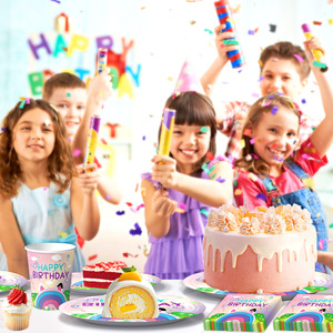 Set de Artículos para Fiesta de Cumpleaños Infantil con Temática de <span class=keywords><strong>Gaby</strong></span> Magic, Incluye Vajilla, Platos, Vasos y Globos Decorativos con Pancarta - Product Image 2