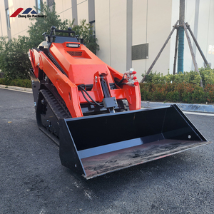 FREE SHIPPING Household Garden New <strong>Small</strong> Mini <strong>Loader</strong> Crawler Track Mini Skid Steer <strong>Loader</strong> With Fork - Product Image 2