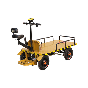 Chariot à plateforme électrique à quatre roues, chariot de transport portable, capacité de charge de 1000 kg, OEM industriel pour entrepôt - Product Image 2
