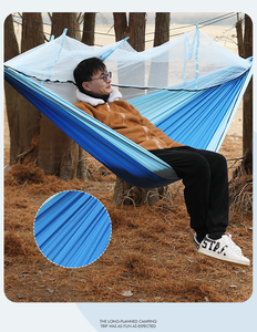 <span class=keywords><strong>Hamac</strong></span> en nylon de camping de la meilleure qualité stocké <span class=keywords><strong>avec</strong></span> <span class=keywords><strong>moustiquaire</strong></span> - Product Image 5