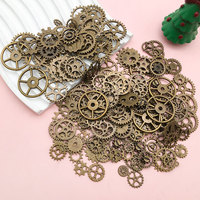 Roue de mélange de breloques en alliage Steampunk antique pour l'artisanat de bijoux et autres articles faits à la main emballés dans un sac