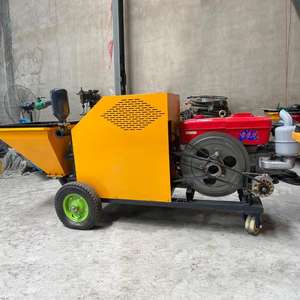 Mörtelspritzmaschine für Baustellen – Zementputz und Beton – Dieselgetriebene Kolbenspritzmaschine - Product Image 2