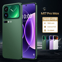 Teléfono Inteligente M17 Pro Max 5G con Doble SIM y Doble Modo de Espera, Android 15, Cámara Frontal de 72MP, Pantalla HD de 7.3 Pulgadas, 108MP, Francés/Español/Inglés