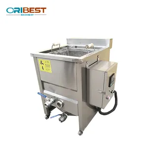 Durable service automatic french food frying machine for pork skin/ gas potato chips frying machine