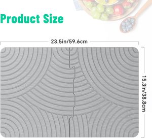 Tapete Escurridor de Platos Plegable de Silicona Personalizado, Soporte para Platos de Fregadero de Cocina con Uso en Mesa para Compradores Comerciales de Alimentos - Product Image 6