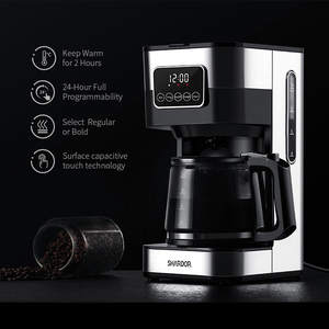 1.5L otomatik kapatma kahve Espresso programlanabilir ev damla kahve makinesi kahve ekipmanları - Product Image 5