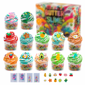 Lot de slime transfrontalier 12 couleurs en gros, pâte à modeler colorée conforme aux normes européennes pour l'artisanat des enfants 3+ couleurs - Product Image 1