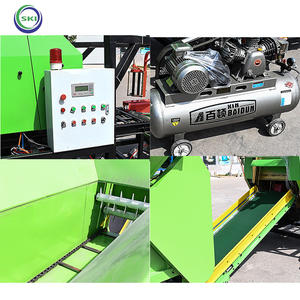 Regroupement et revêtement de tiges de maïs d'alimentation Machine intégrée Stockage vert Herbe fourragère Broyage Revêtement circulaire sec et humide - Product Image 4