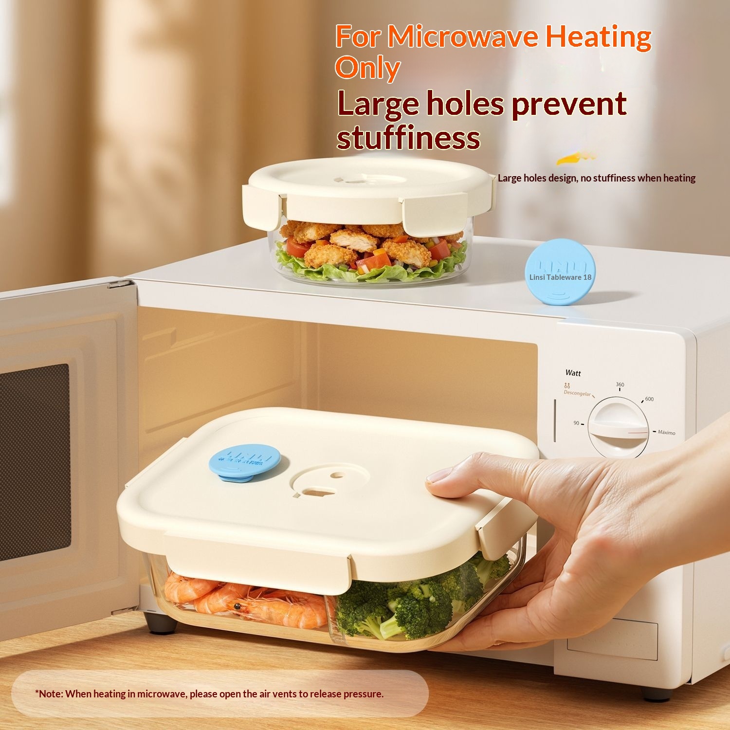 2026 New Model Glass Lunch Box Set Microwave Safe Stackable Food Preservation Container Sealed Lid Printing Cute Design for Work