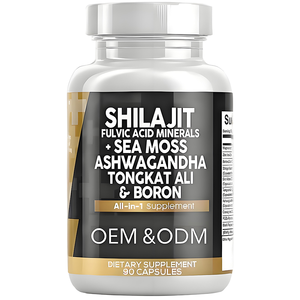 Cápsulas de Shilajit Multihierbas (90 Unidades) con Musgo Marino, Ashwagandha, Tongkat Ali, Boro y Ácido Fúlvico, Suplemento Dietético para Adultos - Product Image 1