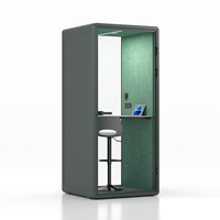 Cabine téléphonique de bureau moderne facile à assembler et amovible avec panneaux de mousse acoustique 100% insonorisés pour utilisation hôtelière