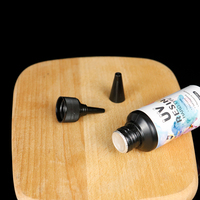 Kit de résine époxy UV 100g transparente pour moulage et durcissement, fournitures pour la fabrication de bijoux, colliers, arts, artisanat, travail du bois, emballage