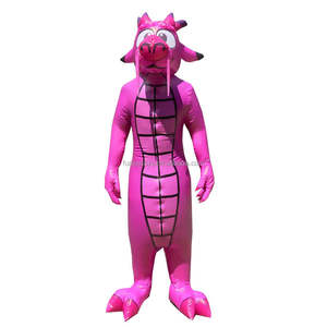 Costume de <span class=keywords><strong>dragon</strong></span> <span class=keywords><strong>gonflable</strong></span> amusant pour adultes rose et bleu à vendre - Product Image 4