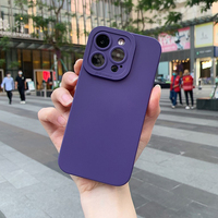 Funda Protectora para Teléfono iPhone Serie 11-17, Diseño de Borde Recto, Carcasa Anti-caídas y Resistente a Impactos, en Varios Colores, TPU Suave, Gran Venta