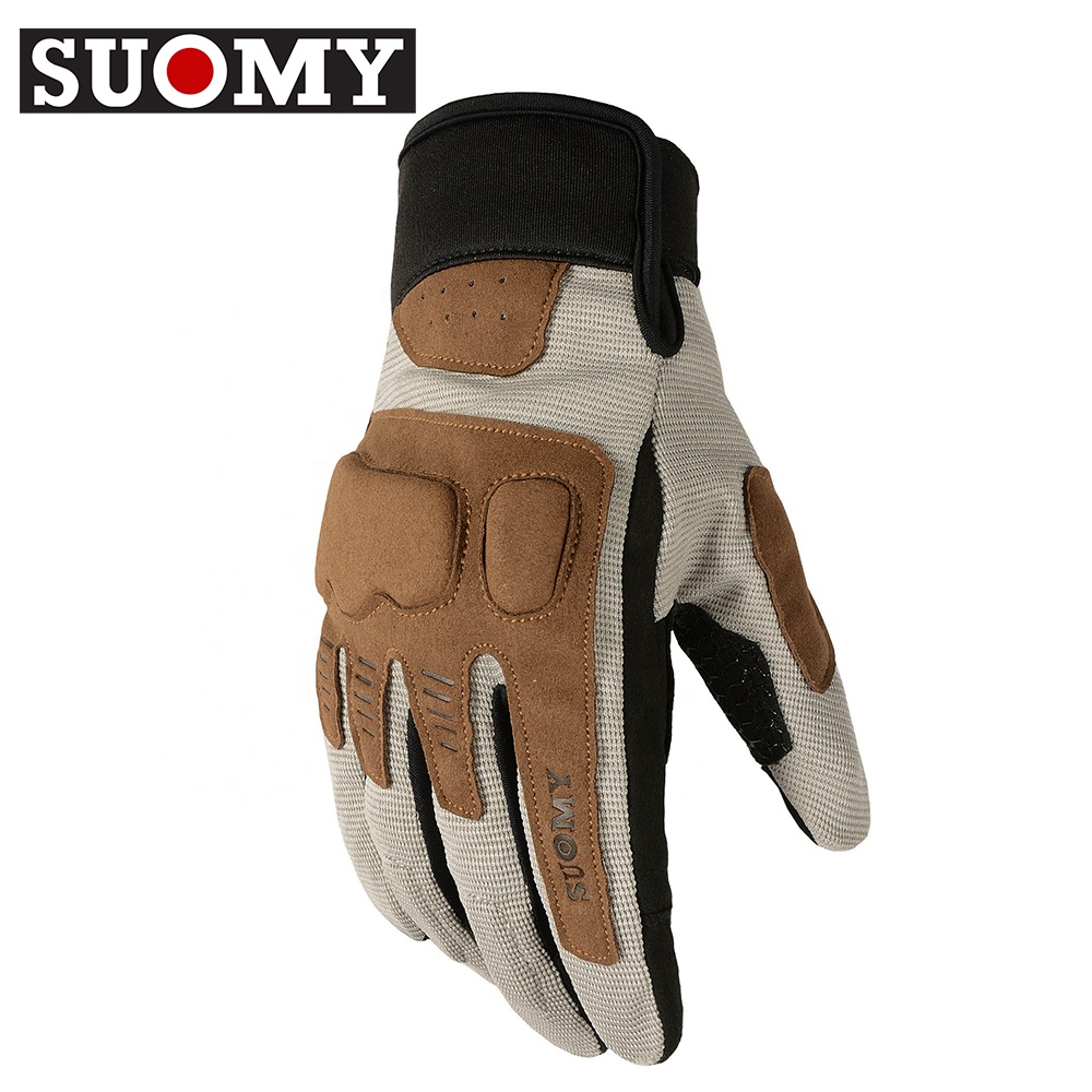 CHCYCLE Motorcycle Gloves For Women Touch Screen Summer Motorbike Dirt Bike Full Finger Gloves Red M - View #4