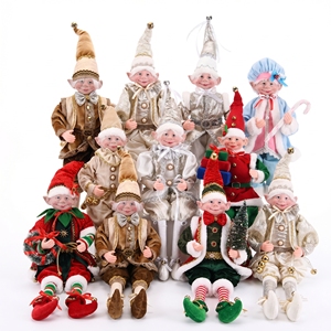 Muñeco de Elfo Navideño de Terciopelo de Lujo, Compra al por Mayor, Decoración Navideña Nórdica Dorada Grande, Decoraciones Navideñas, Mercados Navideños - Product Image 1