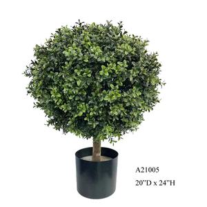 Plantas artificiales y vegetación Simulación Topiary Ball Bonsai Green Faux Boxwood Trees Potted High Quality <span class=keywords><strong>Buxus</strong></span> 60Cm - Product Image 1
