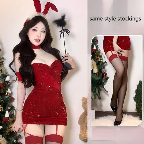 Calze rosse dello stesso stile