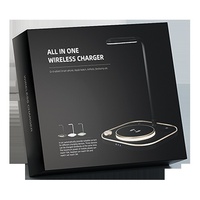 Fabricant trois-en-un chargeur sans fil lampe de bureau 15W puissance de sortie pour Apple Huawei téléphones mobiles et montres en gros