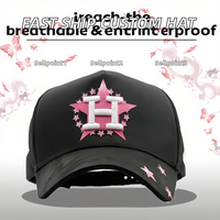 Chapeaux de plage unisexes à 5 panneaux en forme de A, en tissu de coton 100% avec dentelle, options de logo personnalisé, faible MOQ, livraison rapide