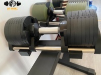 Dumbbell Mewah Berat Dapat Disesuaikan Dumbbell 41.5KG yang Dapat Disesuaikan Cocok untuk Latihan Kekuatan Kebugaran di Rumah