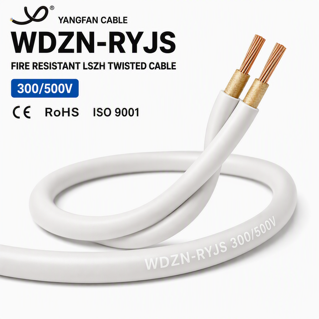 Fire Resistant Cable WDZN-RYJS LSZH Low Smoke Zero Halogen Twisted Flexible Wire 300/500V Mica Tape Fire Alarm Lighting