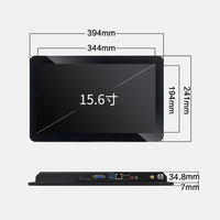 Nuevo Monitor Táctil Industrial Integrado IP65 Resistente al Agua de 15.6 Pulgadas, Monitor LCD 1920x1080 16:9 USB/HD/RS232 Serial Table PC
