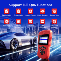 Herramienta de Diagnóstico TPMS QQr Q06, Sistema de Monitoreo de Presión de Neumáticos, Sensor de 315 y 433 MHz, Probador de Batería, para Autos, 1 Año de Garantía