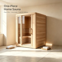 Cabine de sauna en bois monobloc, prête à l'emploi, pour la maison, dimensions, couleur et matériaux personnalisables, pour bien-être et spa