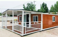 Maisonnette préfabriquée de luxe extensible, 2, 3 ou 4 chambres, villa mobile modulaire pliable en conteneur pour hôtel et Airbnb