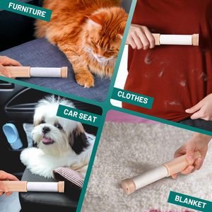 Lot de 3 rouleaux anti-poils manuels réutilisables à 60 couches, personnalisables, en plastique lavable, pour poils d'animaux – Vente en gros - Product Image 3