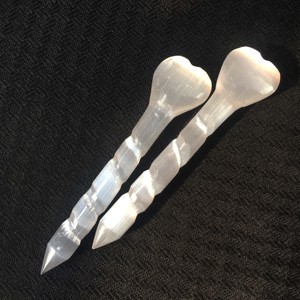 En gros blanc Naturel sculpté à la main La <span class=keywords><strong>Flèche</strong></span> De L'amour gypse tour sélénite cupidon <span class=keywords><strong>flèche</strong></span> point - Product Image 3