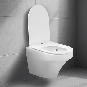 <span class=keywords><strong>Inodoro</strong></span> Moderno Suspendido sin Borde con <span class=keywords><strong>Cisterna</strong></span> Oculta, Taza de <span class=keywords><strong>Inodoro</strong></span> Flotante, Diseño Minimalista que Ahorra Espacio para Baños - Product Image 2