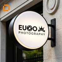 Boîtes lumineuses personnalisées en acrylique LED, signalétique lumineuse, boîte lumineuse publicitaire pour la présentation du logo d'un café, décoration intérieure