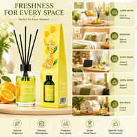 Diffuseur de parfum d'ambiance 100 ml, cartons de senteurs variées pour les acheteurs de supermarchés et les distributeurs de décoration intérieure
