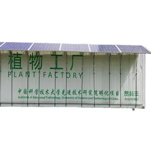 Hydroponic Plant Factory 40ft Movable NFT Hydroponic Grow System Intelligent Container Plant Factory