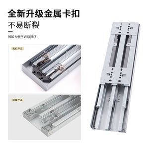 Heavy Duty <b>Drawer</b> <b>Slides</b> 40 In 100 200 Kg Load Capacity With Damping Buffer For Cabinet Wardrobe - Product Image 5
