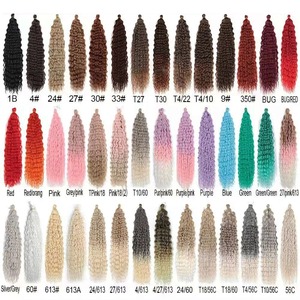 Cabello humano trenzado sintético al por mayor para trenzar cabello a granel <span class=keywords><strong>de</strong></span> onda profunda extensiones sin costuras extensiones <span class=keywords><strong>de</strong></span> paquete <span class=keywords><strong>de</strong></span> cabello - Product Image 6