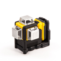 Niveau Laser Vert 4D Industriel et Bricolage 12 Lignes Rotation 360 Degrés avec Batterie