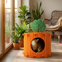 Panneau acoustique en fibre de polyester, panneau en fibre de polyester de qualité supérieure, maison pour chat, lit douillet et confortable, résistant aux griffures, meubles d'intérieur pour animaux de compagnie