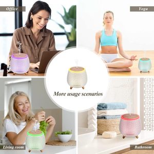 Xách tay mini Máy tạo độ ẩm không khí USB siêu âm tinh dầu khuếch tán hộ gia đình bầu không khí hương thơm 7C LED đèn bàn nước hoa - Product Image 6