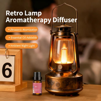 Nouveau diffuseur d'huiles essentielles vintage, humidificateur d'ambiance, machine d'aromathérapie, pulvérisateur d'air, atomiseur ultrasonique