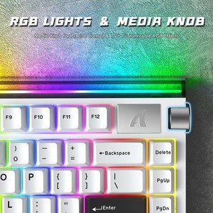 Teclado Mecánico para Juegos ATTACK SHARK R85HE con Cable, 75% Hall Effect, Rapid Trigger, RGB, 8K Polling, 5 Capas de Aislamiento Acústico - Product Image 2
