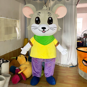Adorable Disfraz de Ratón Mascota, Traje de Peluche de Alta Calidad para Marketing de Marca y Entretenimiento - Product Image 1
